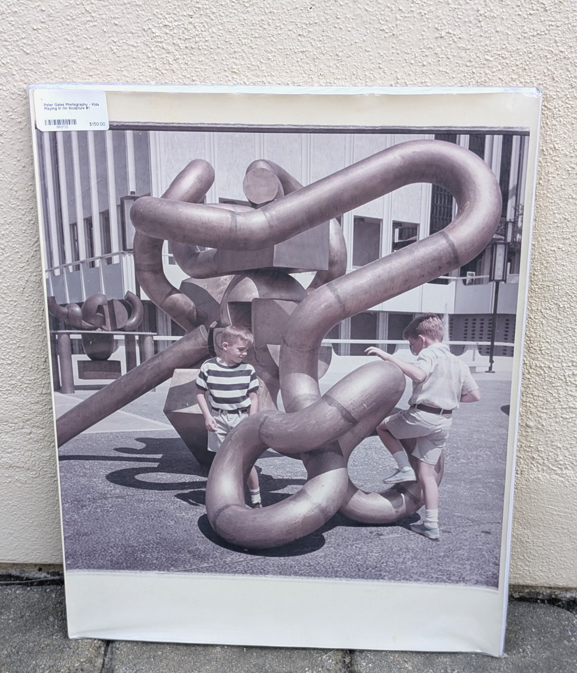 Peter Gales Photography Kids Playing In/On Sculpture #1 Photo Print 16×20…