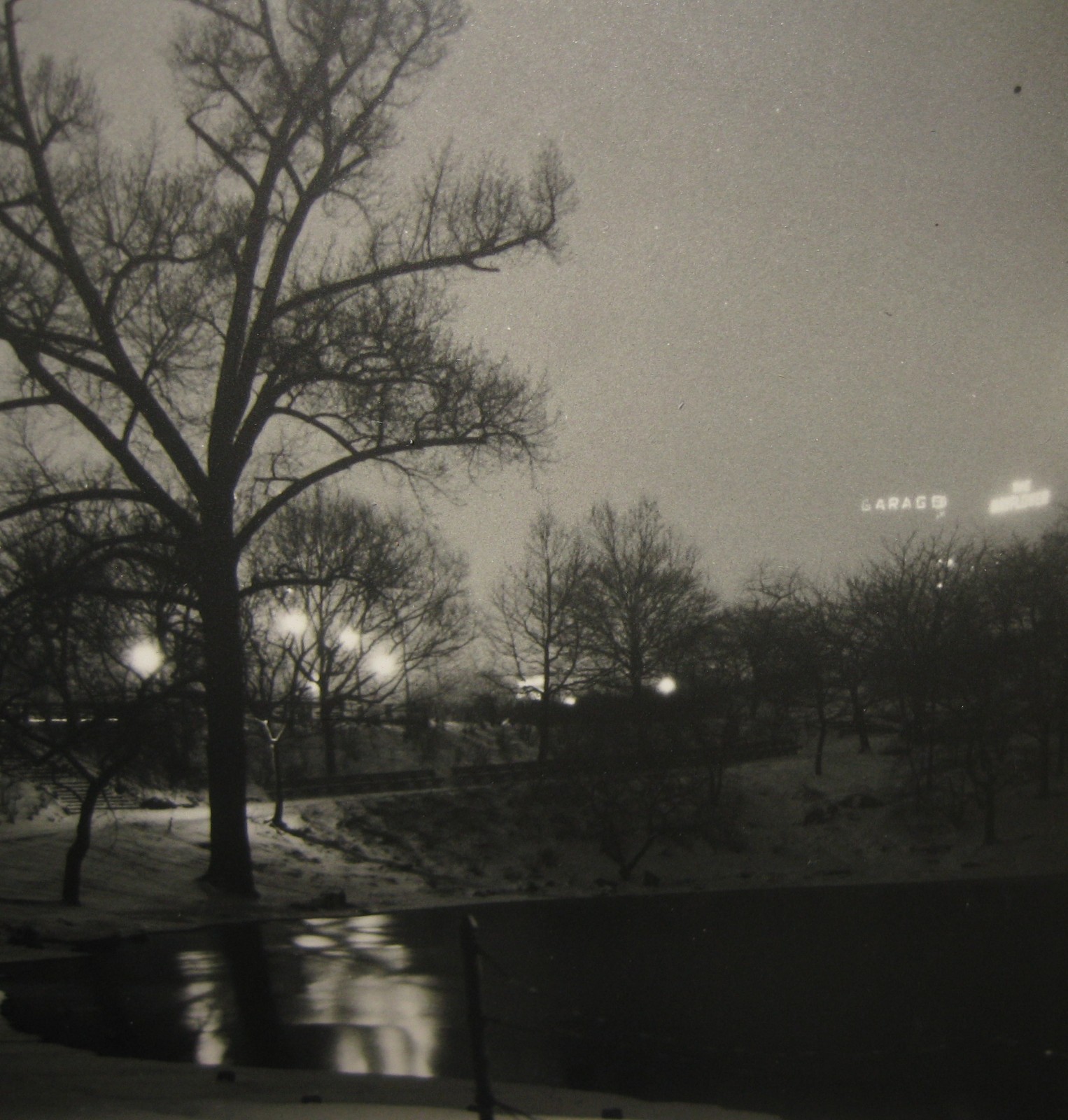 Original PAUL LEWIS ANDERSON ‘Central Park’ Winter NEW YORK CITY Gelatin PHOTO