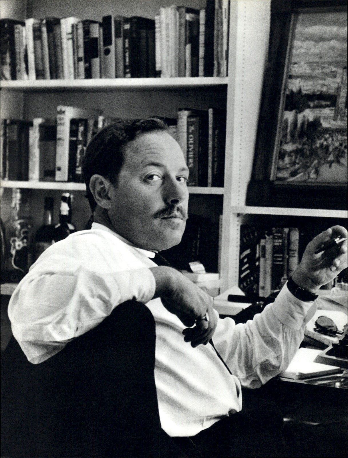 1966 Alfred Eisenstaedt Playwright Tennessee Williams Portrait Art Photo Gravure