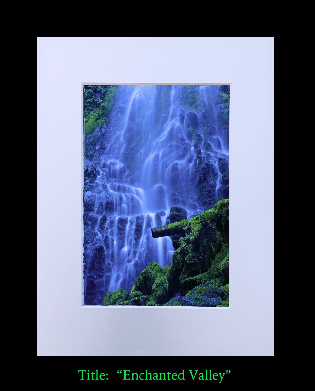 matted photograph, 5″x7″ print, mounted 3/16″ foam with 8″x10″ single white mat