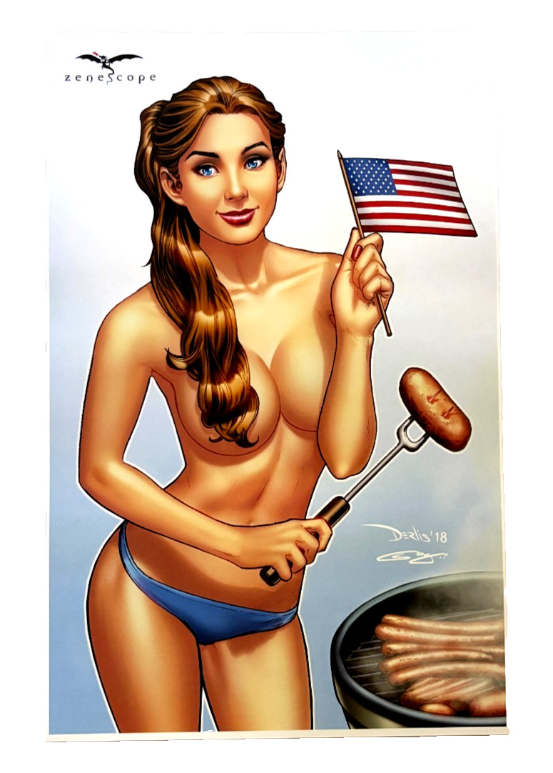 ZENESCOPE 4TH OF JULY EXCLUSIVE LIMITED EDITION ART PRINT NM+