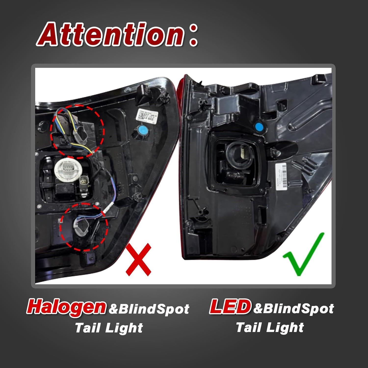 LED Tail Light Assembly Compatible with 2021 2022 2023 Ford F150 TREMOR/RAPTOR W