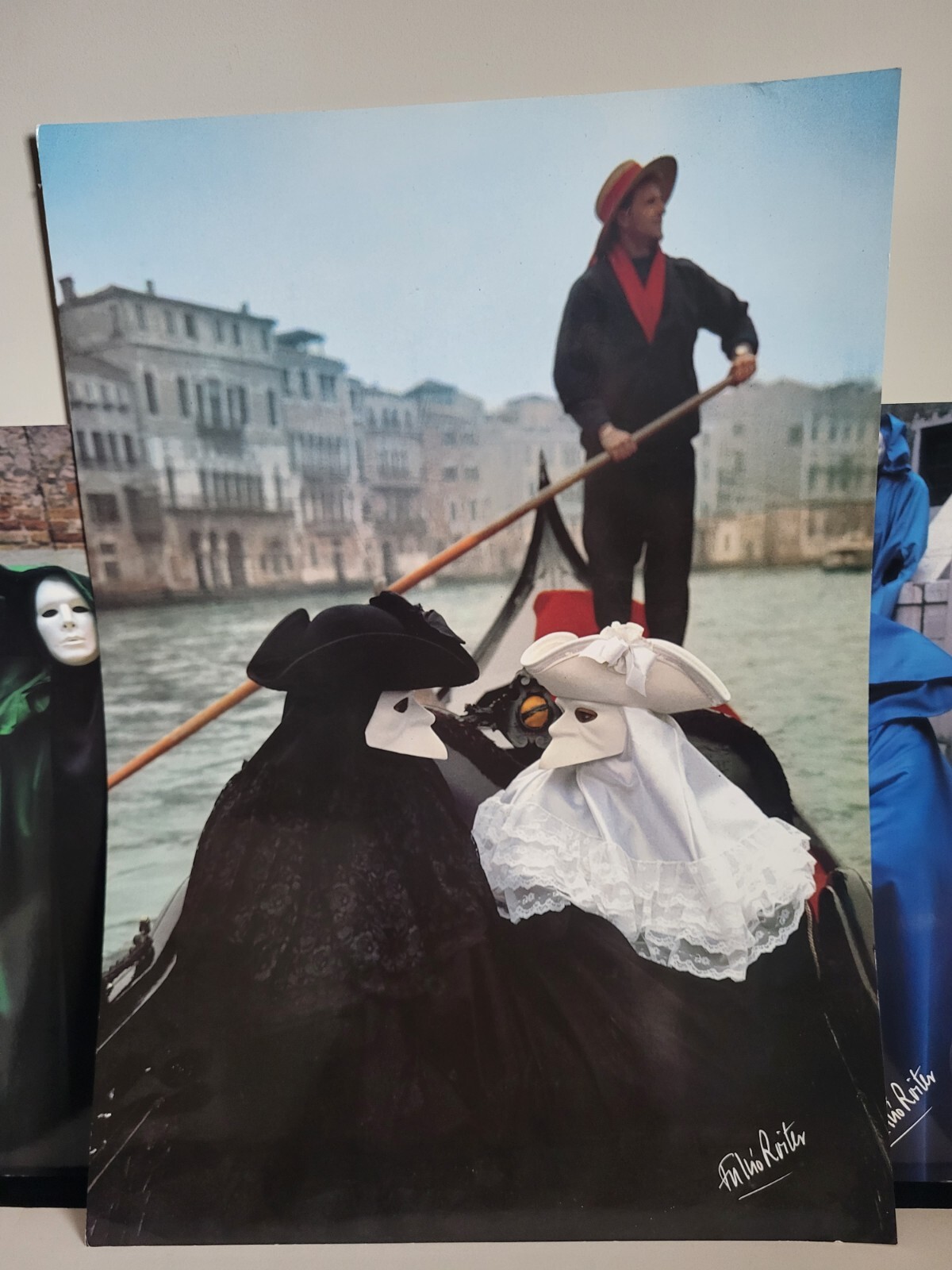 Italian Fulvio Roiter Photograp Print Lot Of 6 Venezia Maschere Di Carnevale