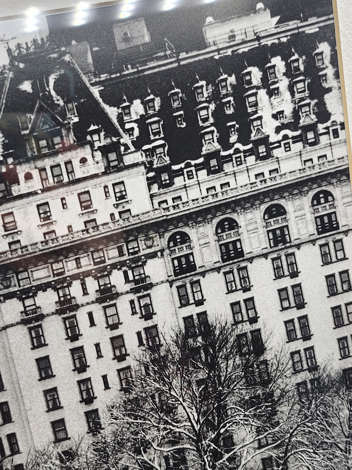 Vintage “Plaza” Hotel New York City Winter Photograph. Signed