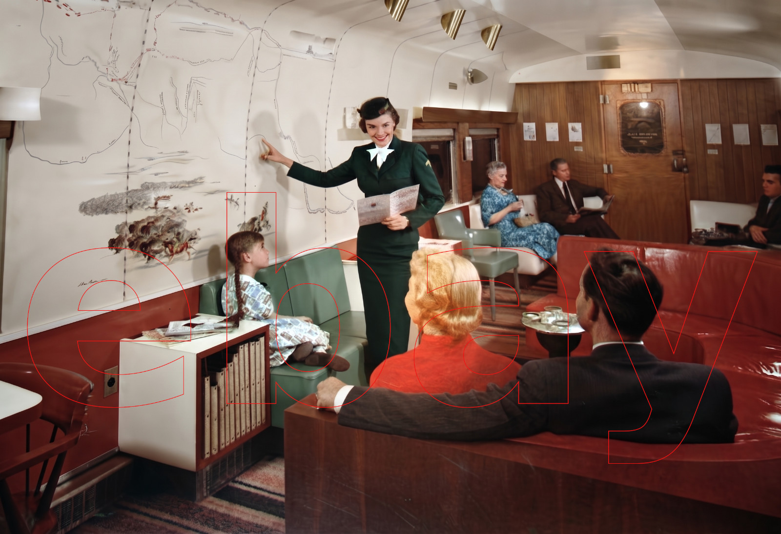 Photo Art Print the Travellers’ Rest Lounge Car on the NP’s North Coast Limited