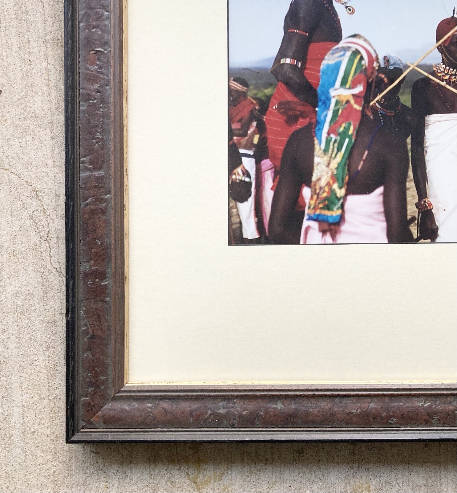 1990s “Samburu Tribe” Framed/Matted 6-Piece Split Original Photography 37” Kenya