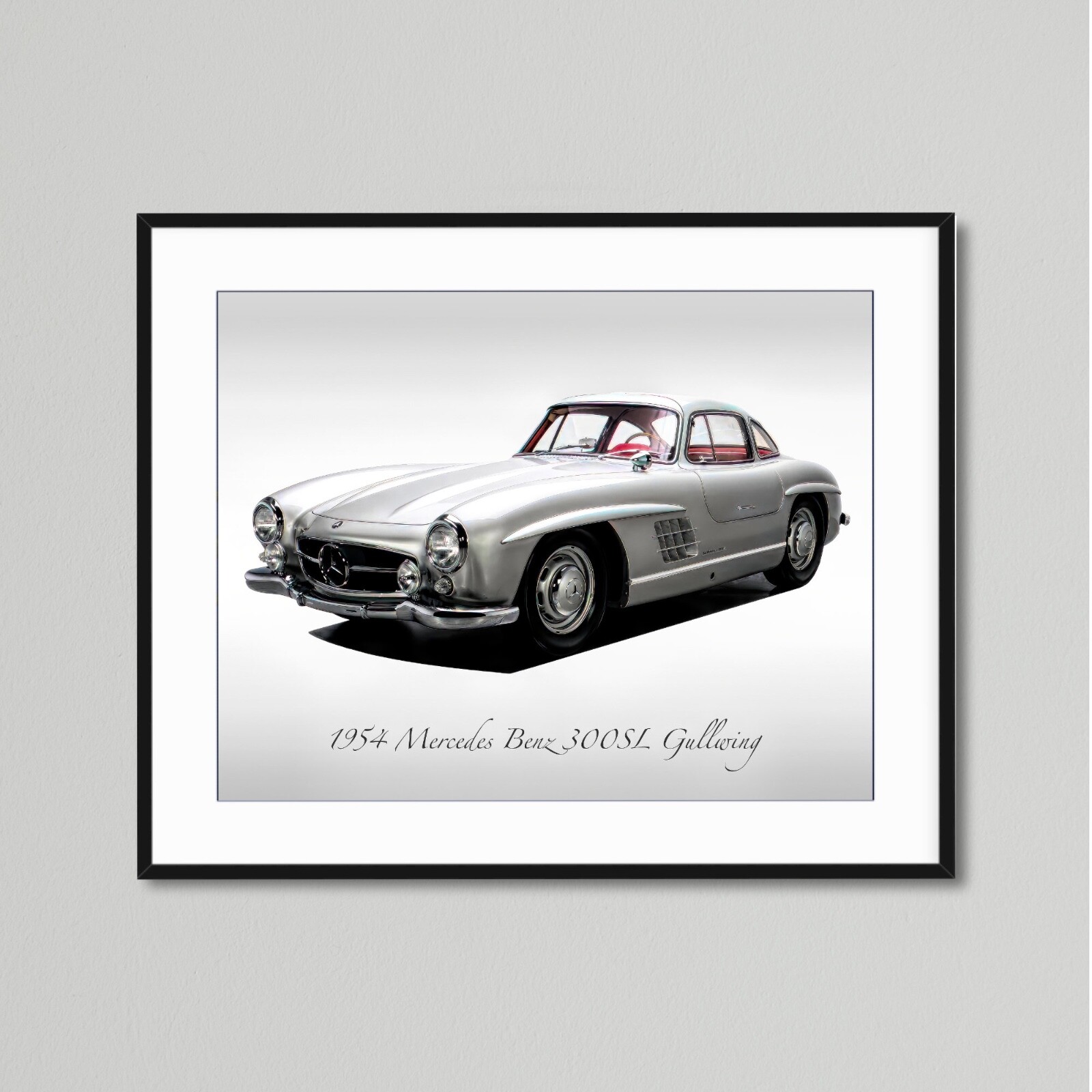 Classic Cars – 1954 Mercedes Benz 300 SL Gullwing – Print