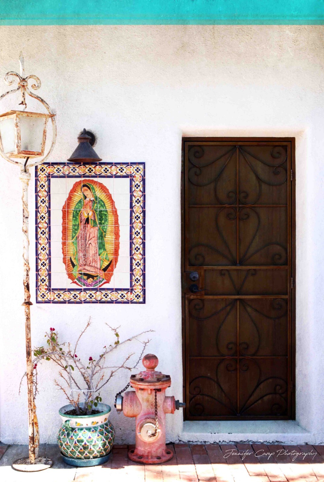 Tucson Arizona, Barrio Viejo Neighborhood Front Door – Wall Art Photography