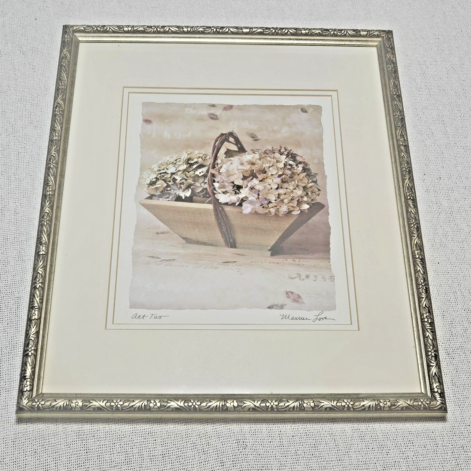 Photo Print Artist Maureen Love Act Two 18 X 15 Flowered Engraved Frame