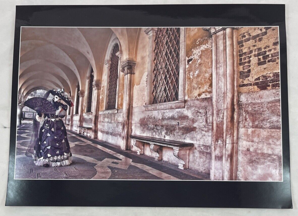 Alone At The Carnival Venice Italy Photo 12″ x 16″