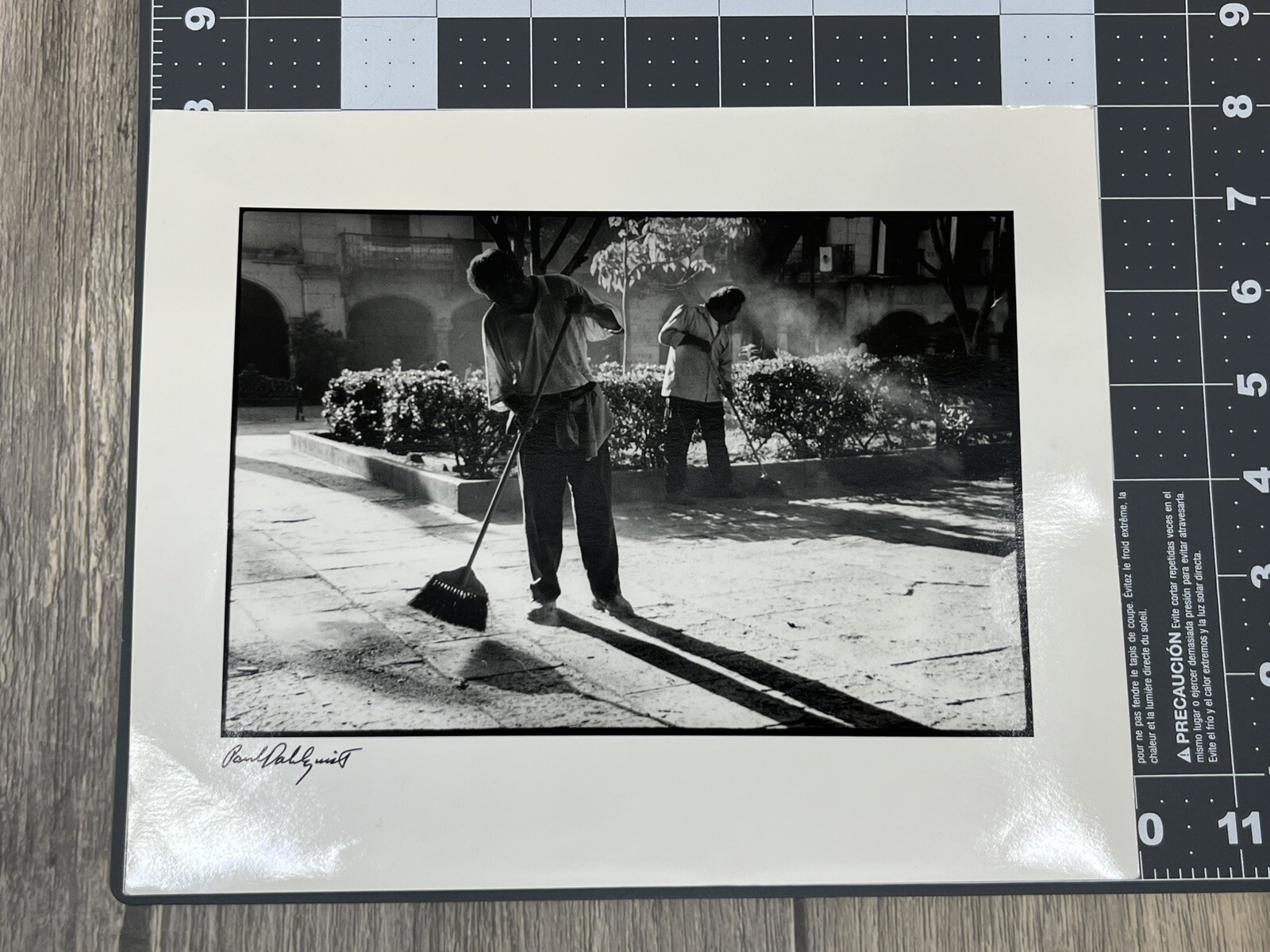 Paul Dahlquist Original B&W Photograph Signed “Oaxaca Sweepers” 8”x10”
