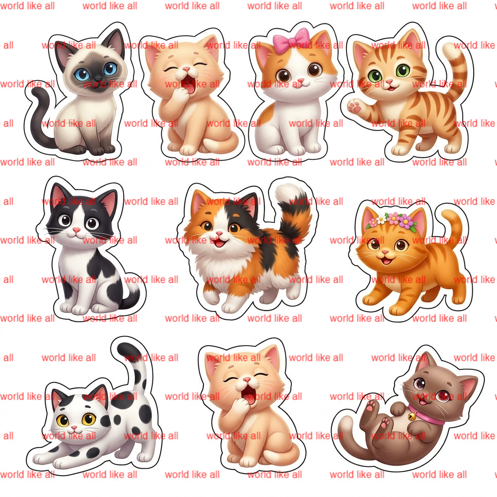 Girls Sticker Mega Bundle | Cute 3D Cartoon Princess Fairy Unicorn Stickers