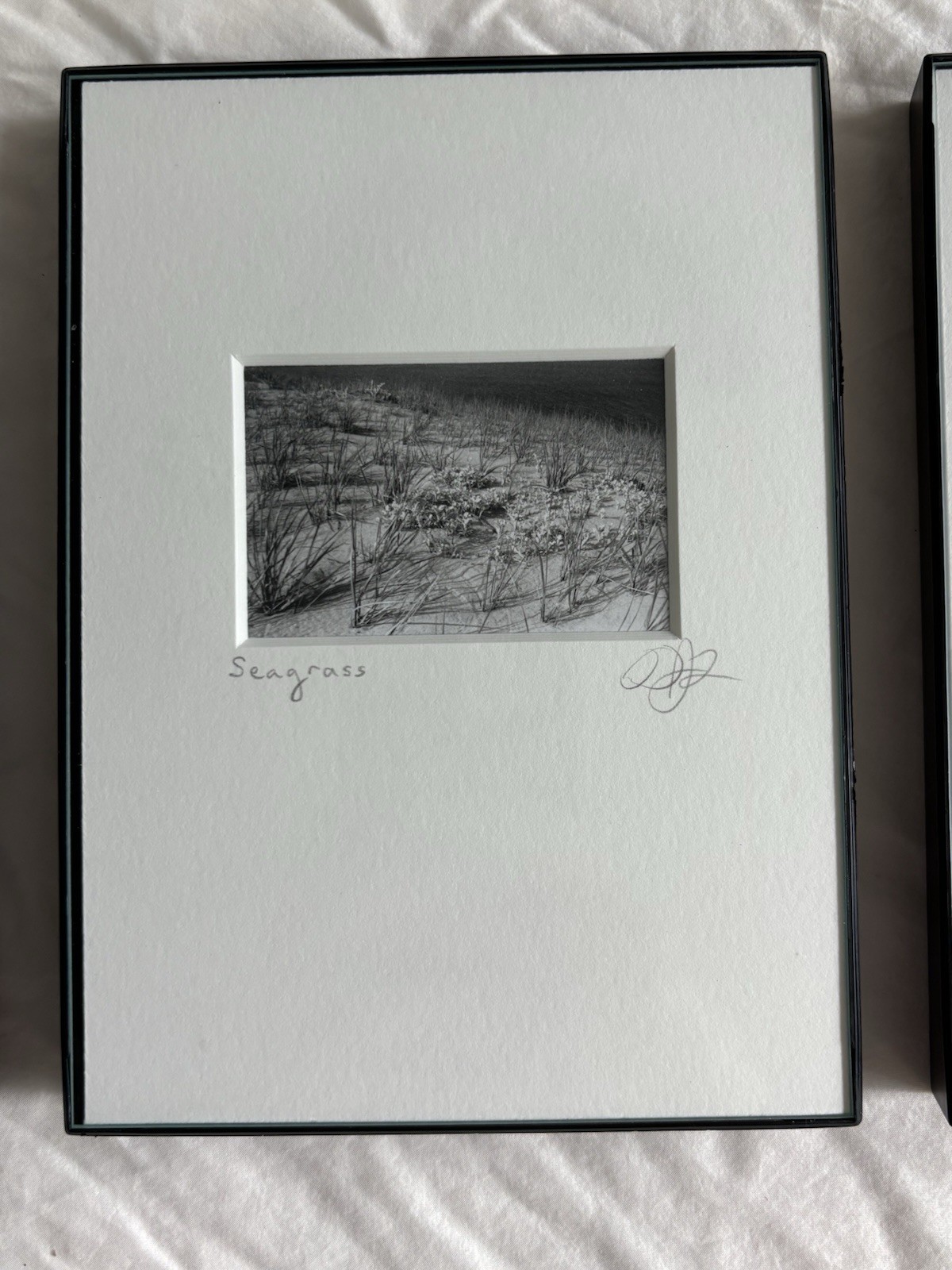 3 Black & White Minimal Modern Framed Photo Art Nature Titled Artist Signed