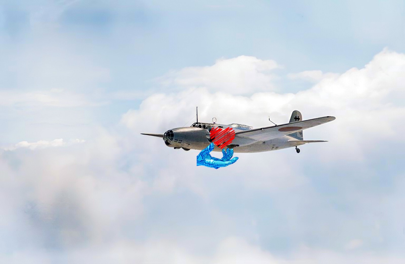 WW2 Colorized Nakajima Ki-43 II Otsu Hayabusa (Oscar) 248 Sentai in PNG 1944