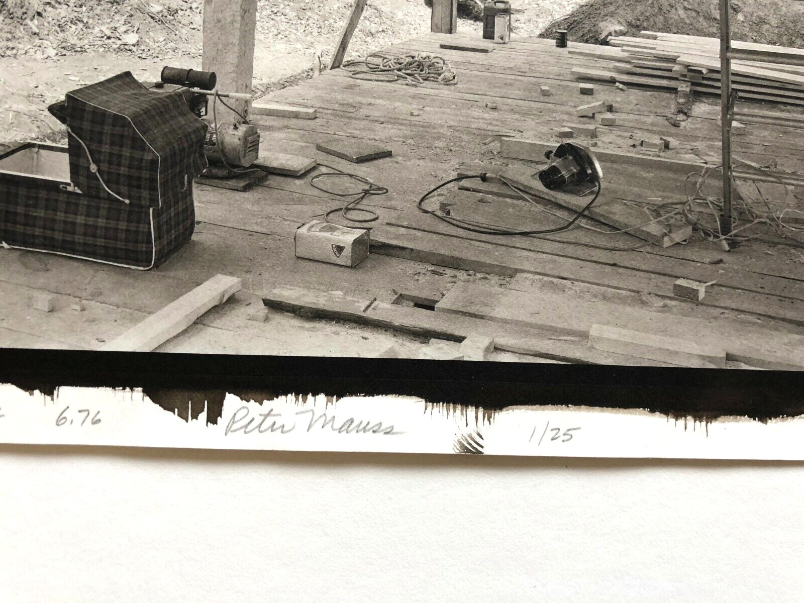 PETER MAUSS 1976 SIGNED NUMBERED LIMITED EDITION GELATIN SILVER PRINT