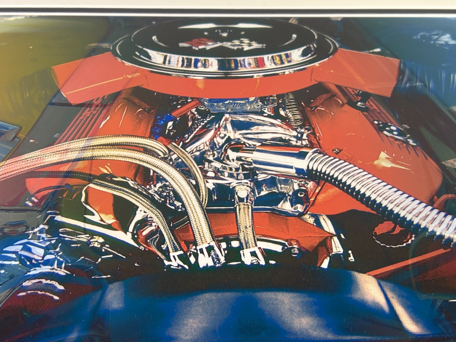 Framed Car Auto Fine Art Photographs Mercedes Jaguar Chevy Charles Abrams Signed