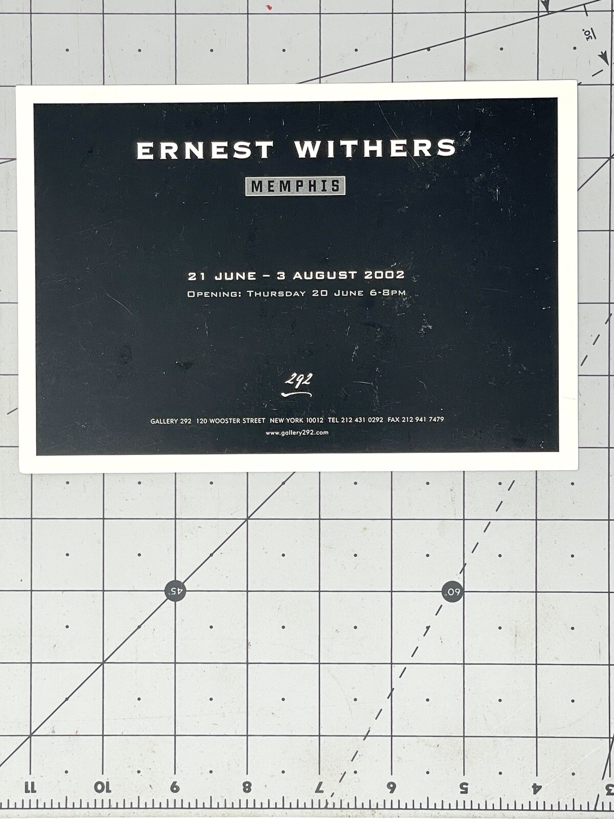 Ernest Withers (1922-2007) Art Show Announcement Card 2002 – Memphis