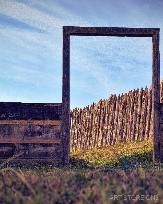 Open Palisade Gate – Photography Print, 8.5×11