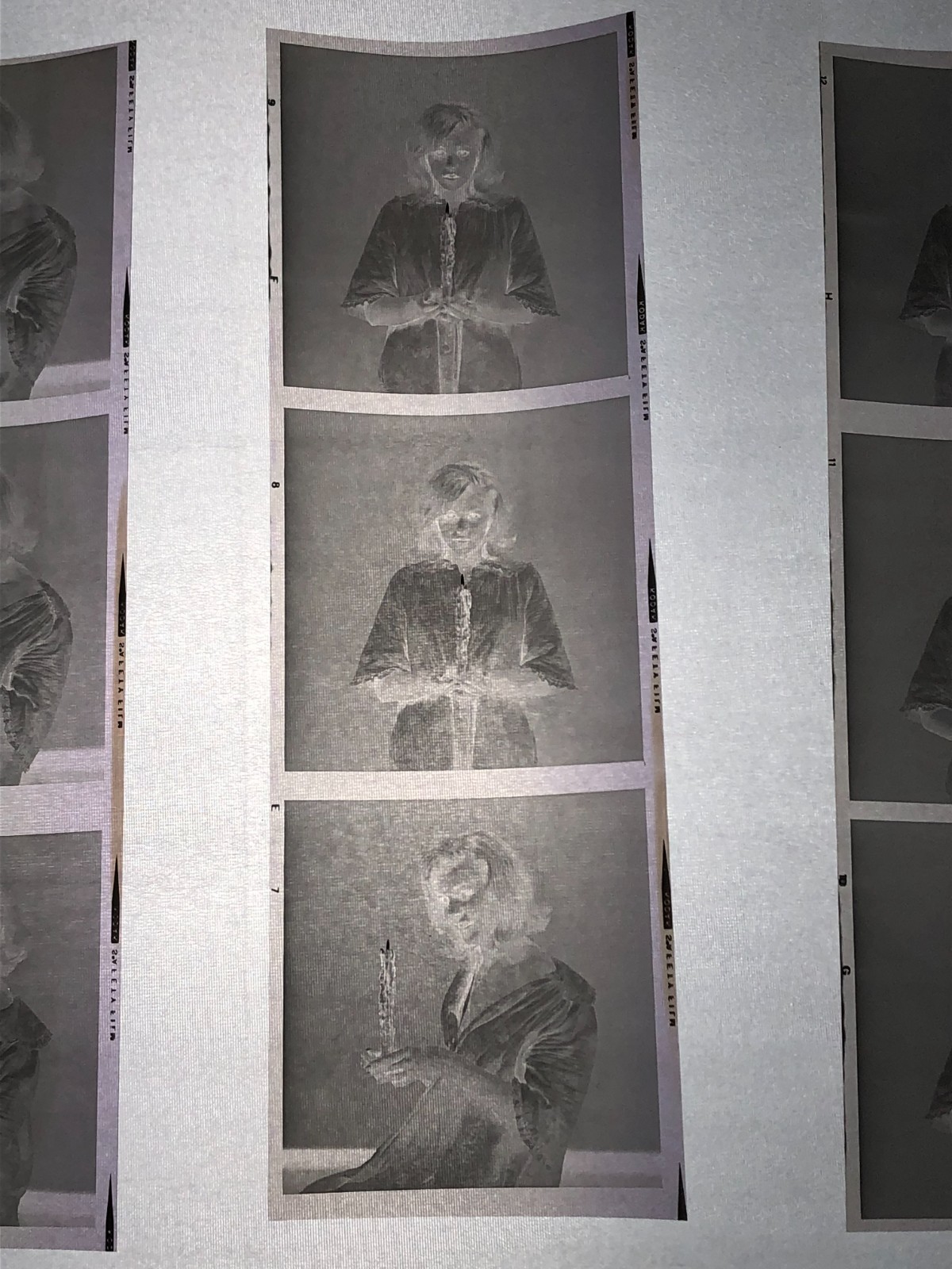 NEWLY FOUND! Hendrickson PHOTO Contact Sheet Proof & Negatives CUTE BLONDE