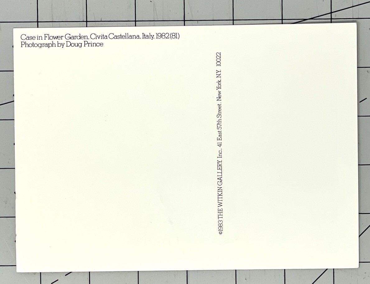 Doug Prince (b. 1943) Case In Flower Garden – 1983 Witkin Gallery Art Photo Card
