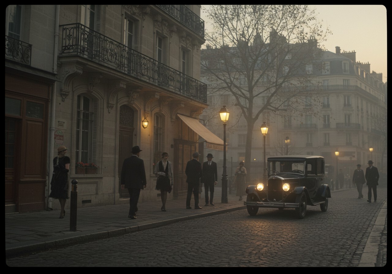 Digital Image Picture Photo Wallpaper Background AI Art Elegant 1920s Parisian