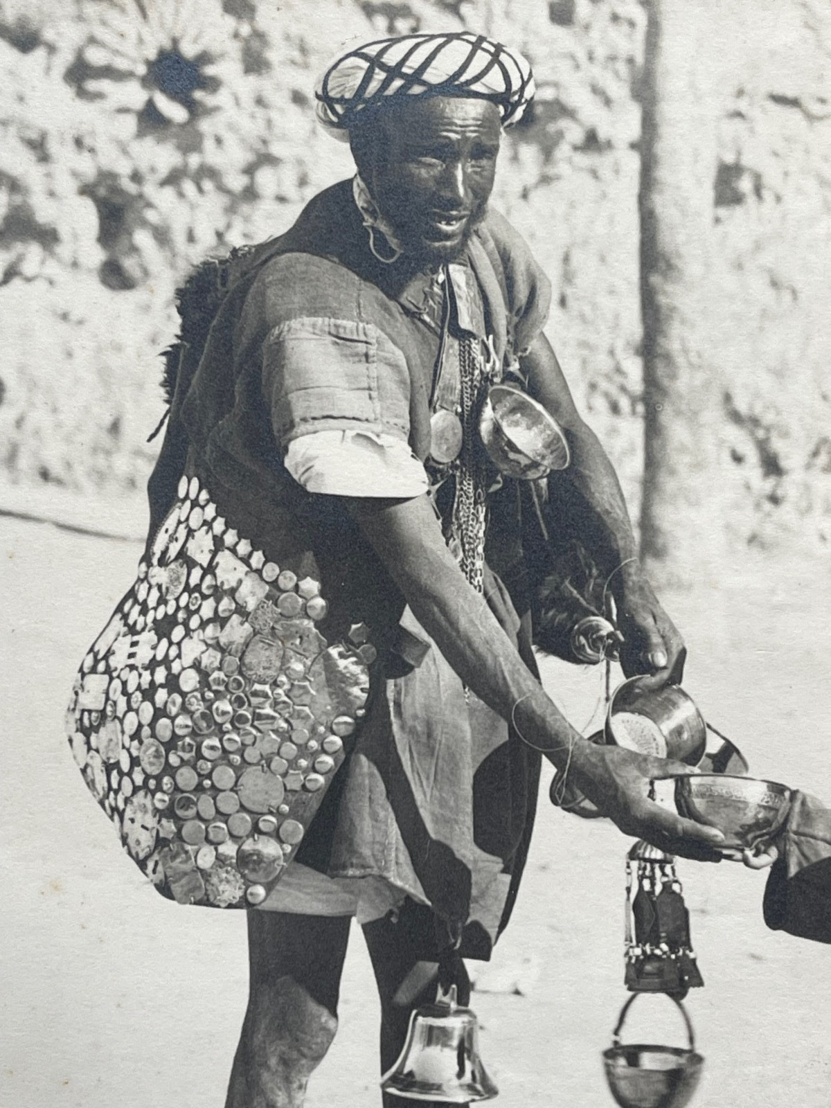 Large Original Photo Morocco Maghreb Guerrab Water Seller