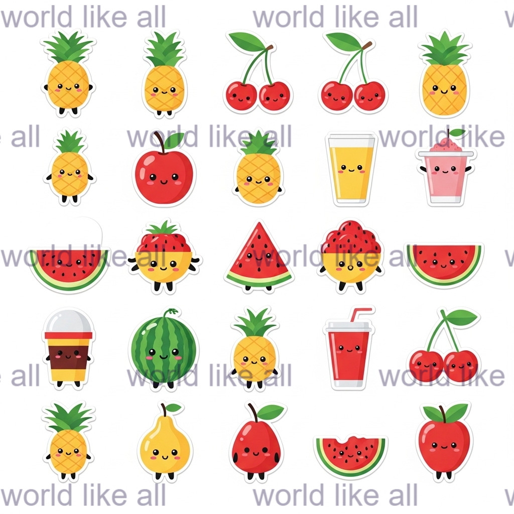 369x Cute Kids Stickers Bundle for kids | School & Copybook Digital Art 4K