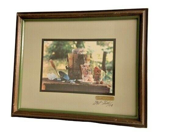 Art Gore Colorado Photographer Framed Artwork Strawberry Ice Cream Signed ‘73