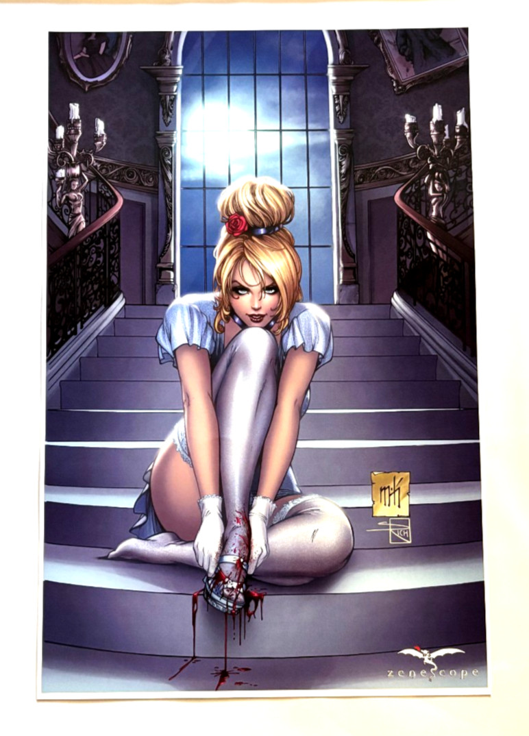 ZENESCOPE CINDERELLA EXCLUSIVE LIMITED EDITION ART PRINT NM+