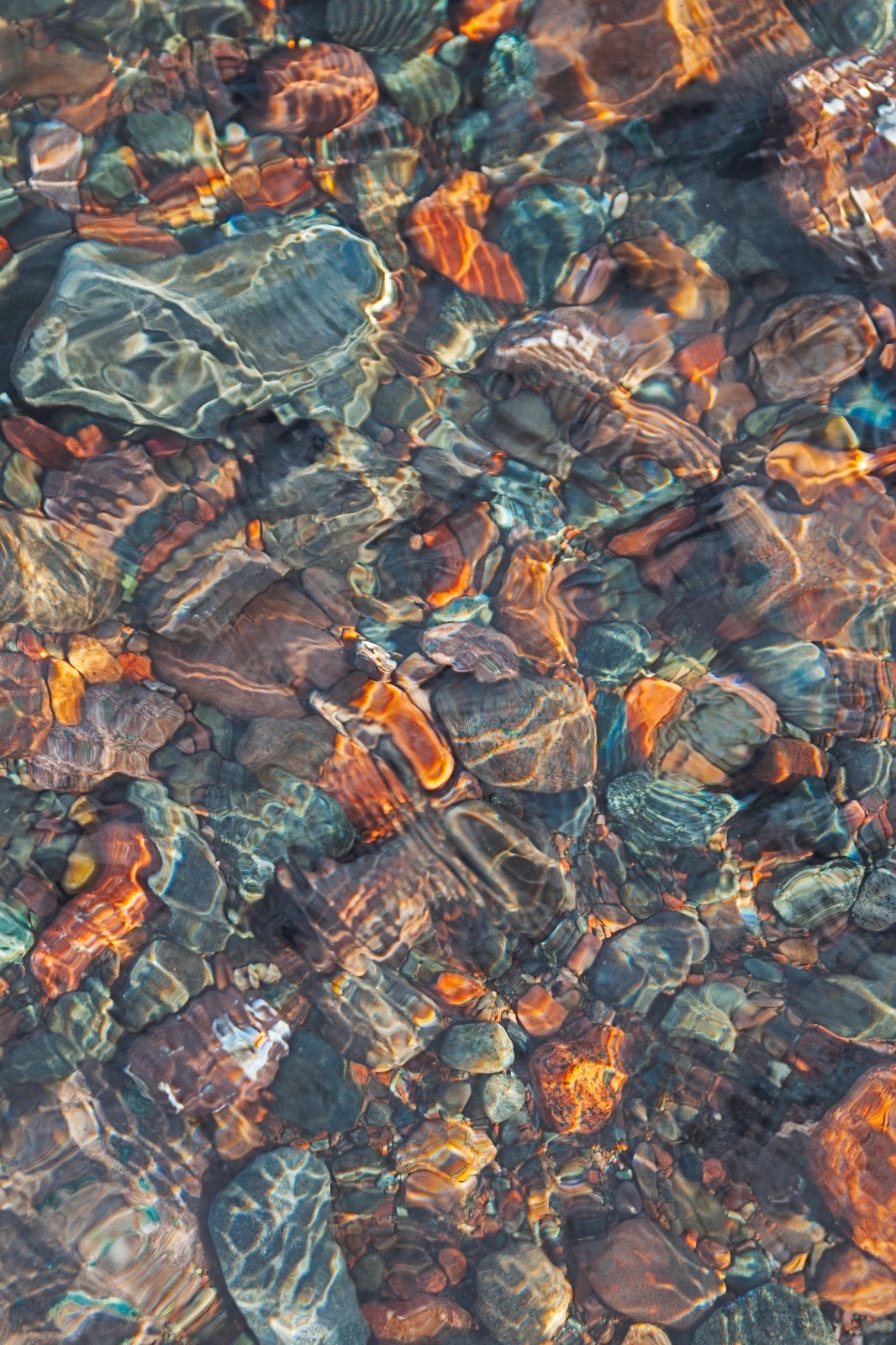 Abstract Lake superior stones peaceful serenity Tranquil like ansel adams