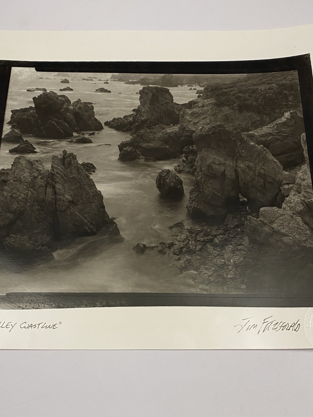 Jim Fitzgerald Pacific Valley Coastline Signed Photograph Carbon Transfer