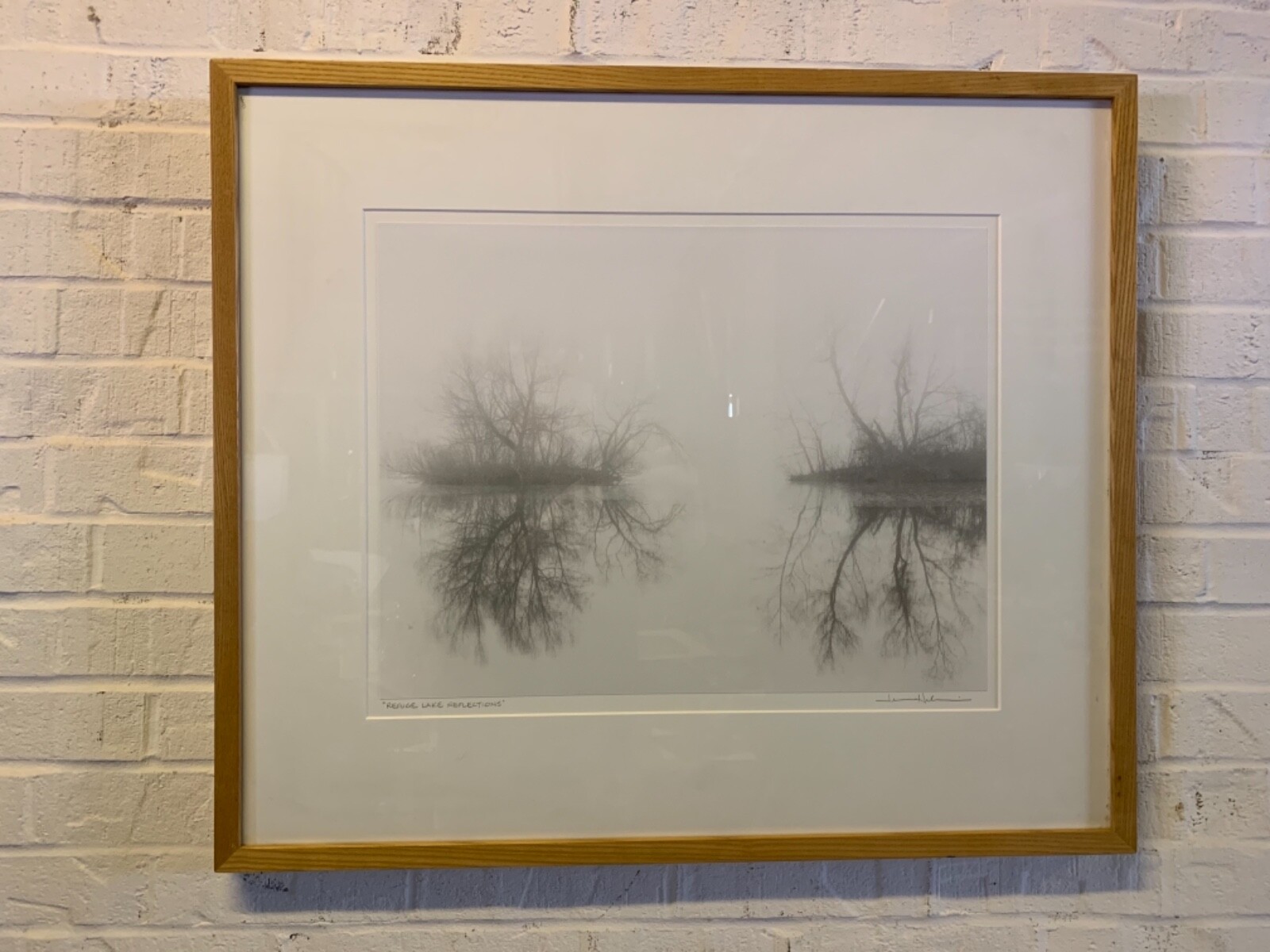 “Refuge Lake Reflections” Orignal Printed Photograph Print Signed Jerome Hawkins