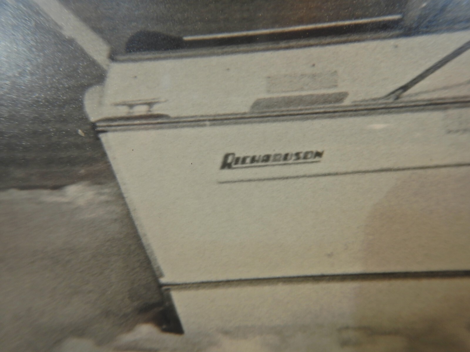 LARGE Vtg 1950s 60s Power Yacht Photograph Richardson Boat Cheaspeake Bay