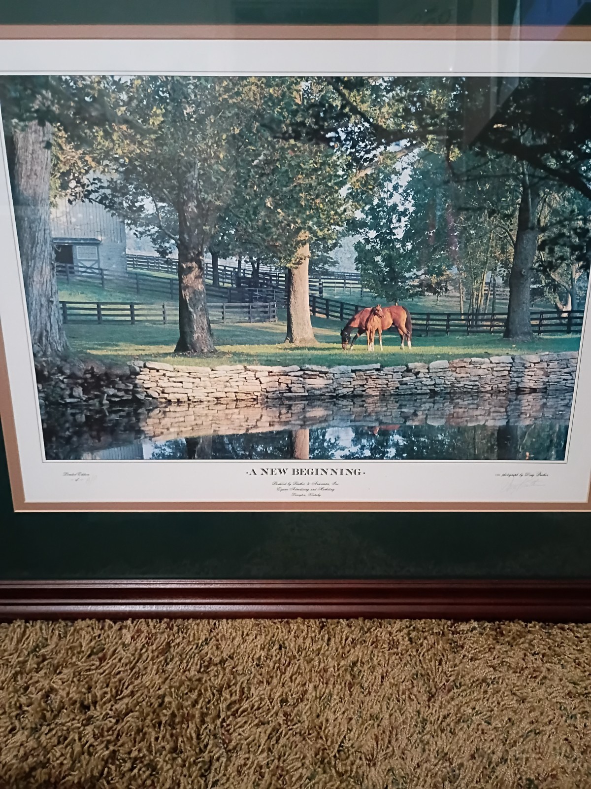 1990 Doug Prather Signed Framed Photograph * A New Beginning Limited Edition A/P