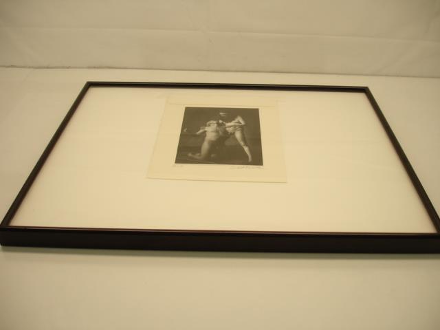 Original signed Photograph framed Paul Schroeder Denver Artist 1993 Male Nudes