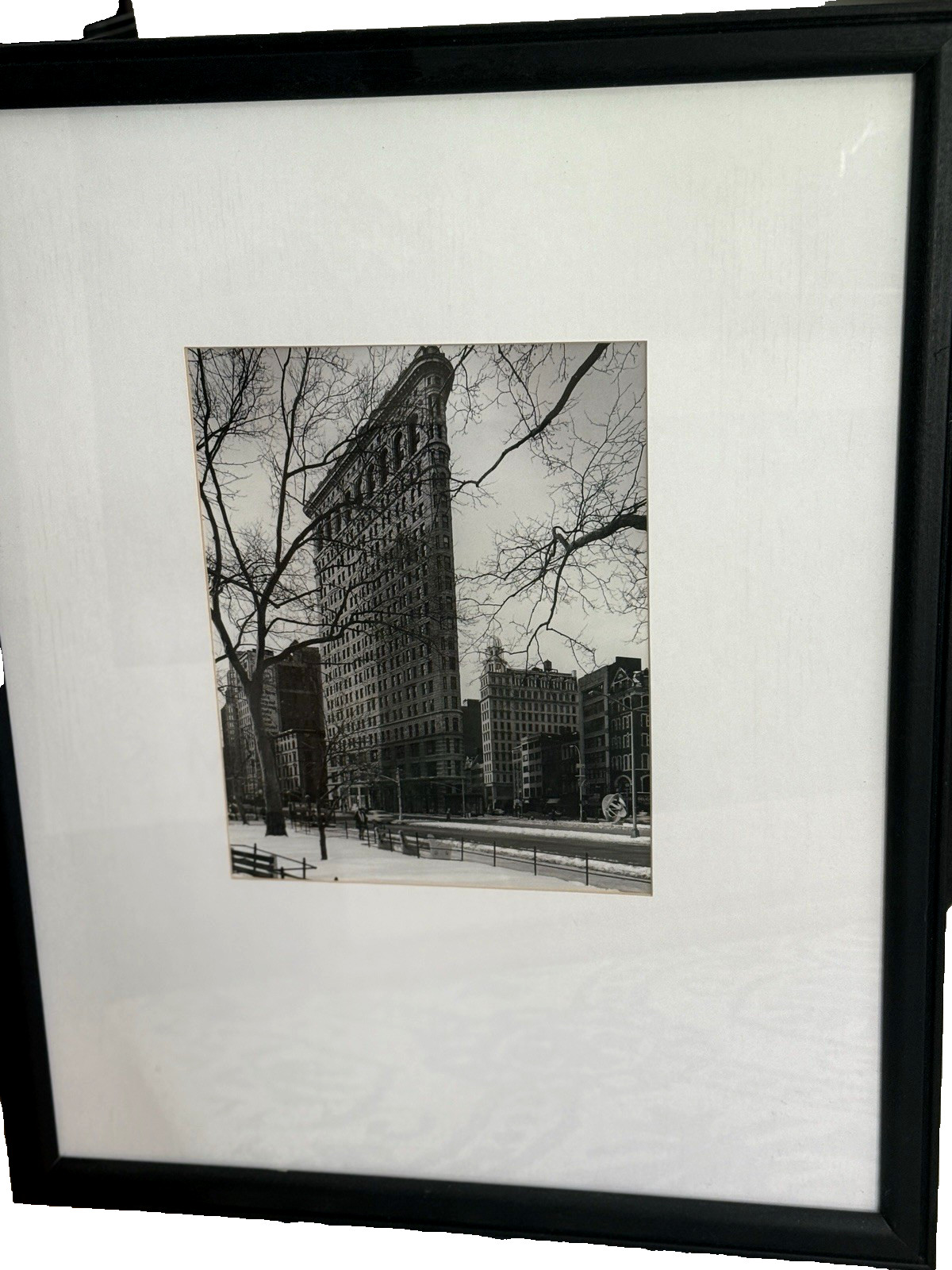 Christopher Bliss “NYC Scenes” Flatiron Building NYC Black & White Photo Framed