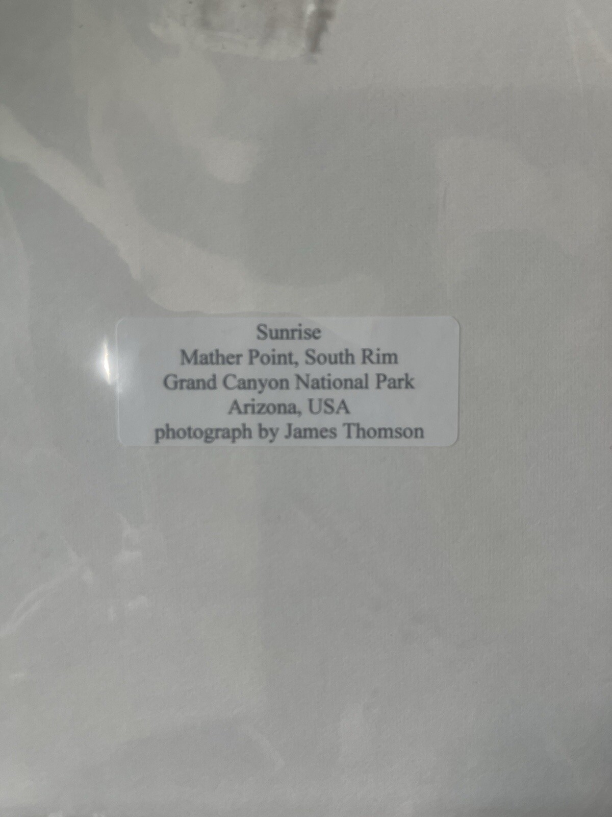 JAMES THOMSON Photography ~ Grand Canyon Desert Arizona ~ 2 Photo Matted 11×14