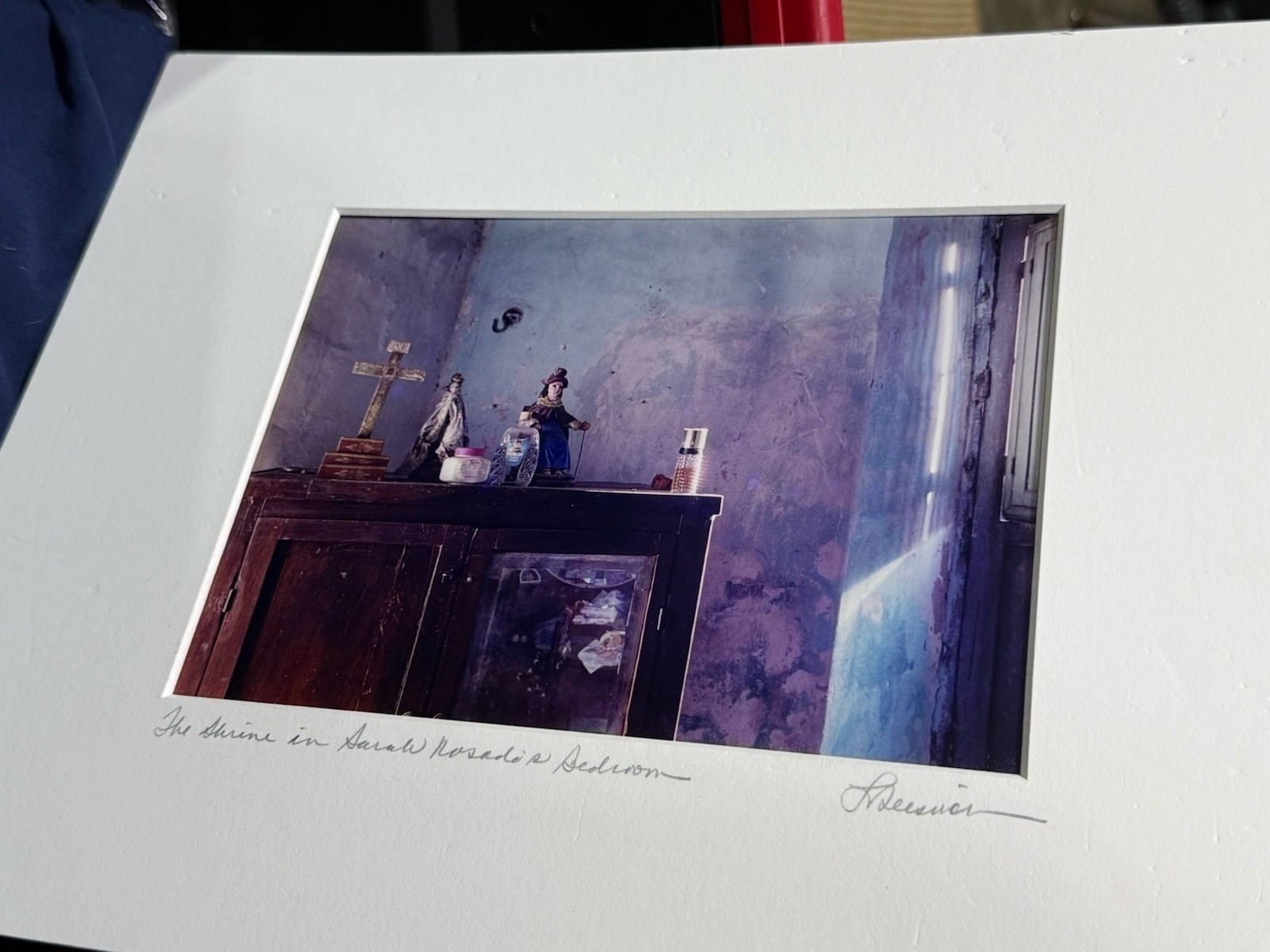 Signed Limited Edition Photograph “The Shrine in Sarah Rosado’s Bedroom”