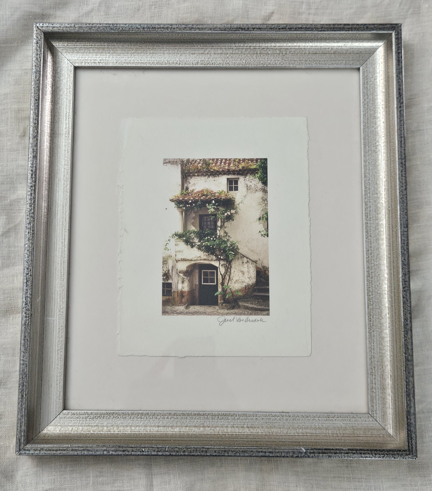 Janet VAN ARSDALE – Signed Photo – Obidos, Portugal – 16″ X 14″