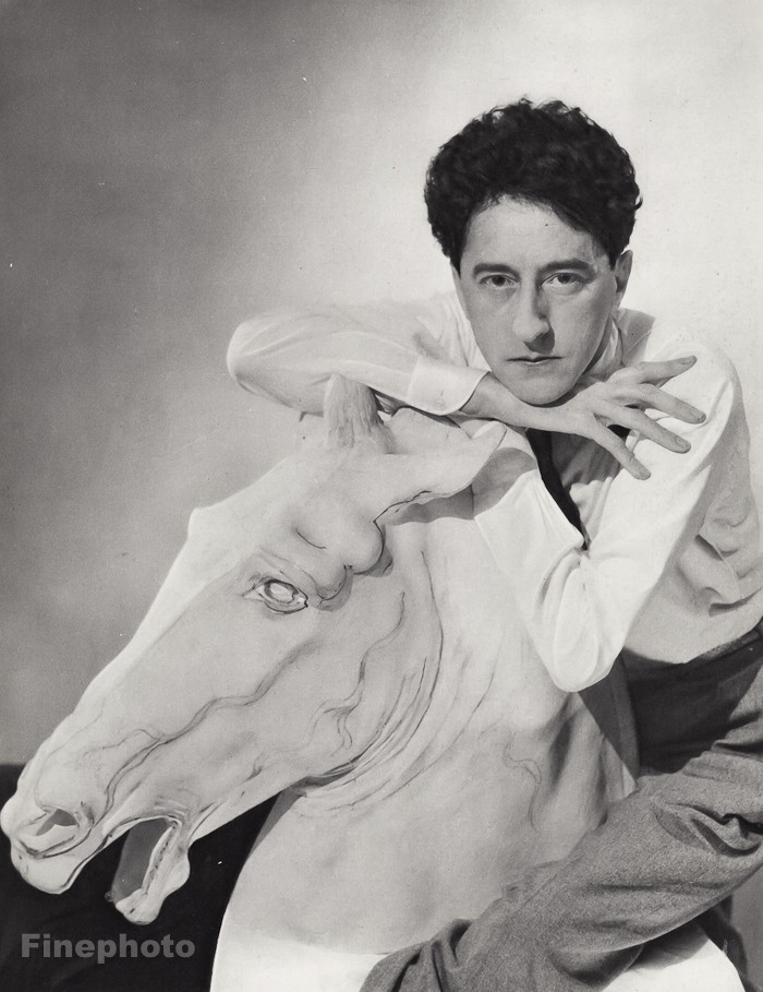 1930 Vintage JEAN COCTEAU Poet Author HOYNINGEN-HUENE Literature Photo Art 11×14