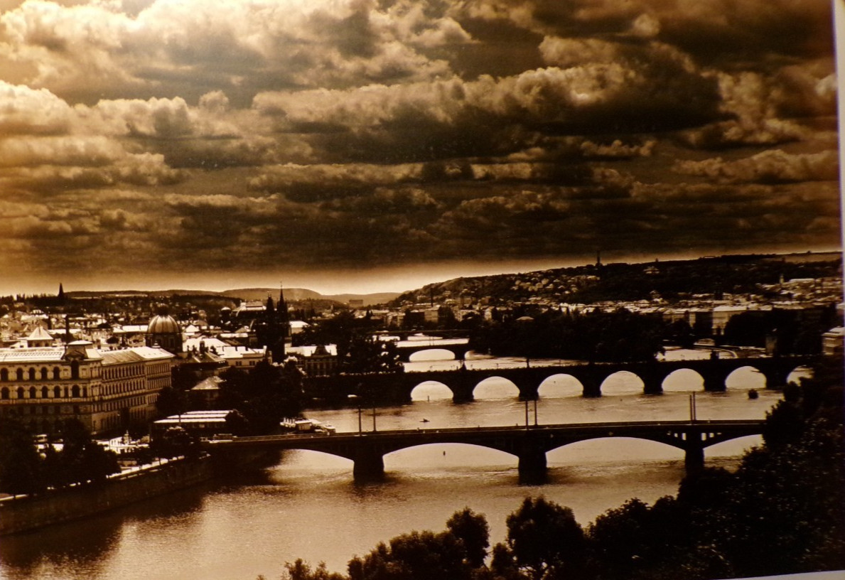 Original Artist Signed Fine Art Photograph Vltava, Prague Czech Artist M. Hynek