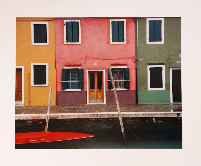 Dry Matted Photo of Burano Venice Italy Signed & Numbered 20″ x 18″