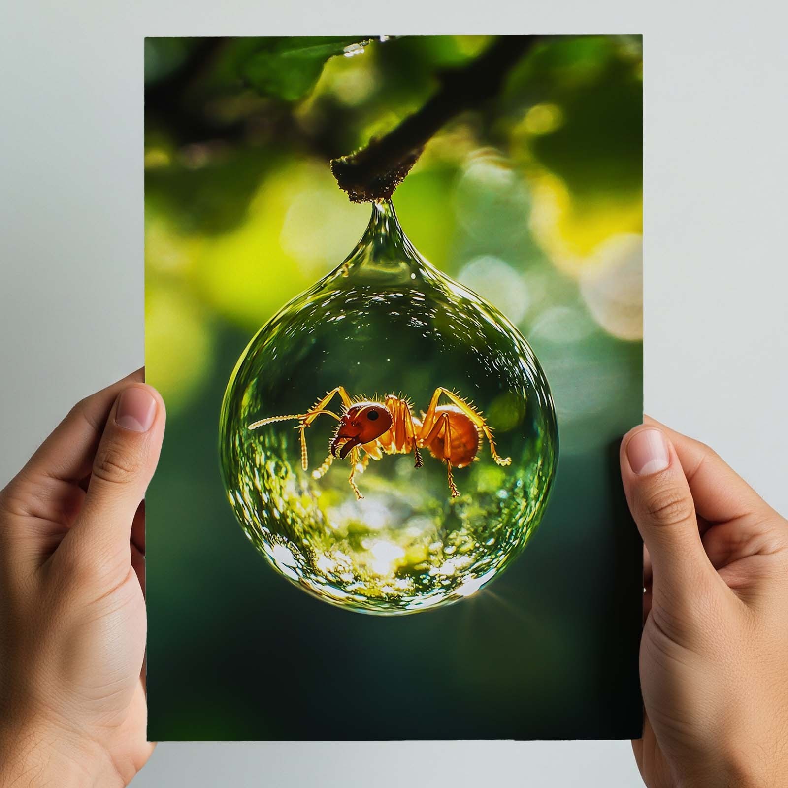 Fine Art Photo Print 8×10 Leafcutter Ant Inside Raindrop Impossible Wildlife Pic