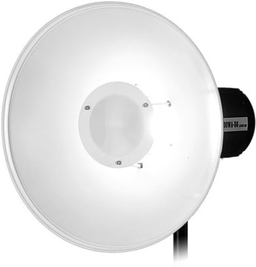 Durable 16in All Metal Beauty Dish with Diffusion Sock – Photography Essential