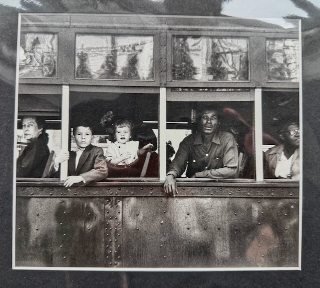 Robert Frank Street Photography Print – New Orleans Trolley Scene – Matted