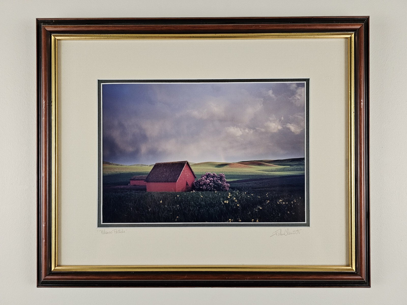 ART – Original Signed John Clement 35mm Photograph 16×13 Framed Modern Landscape