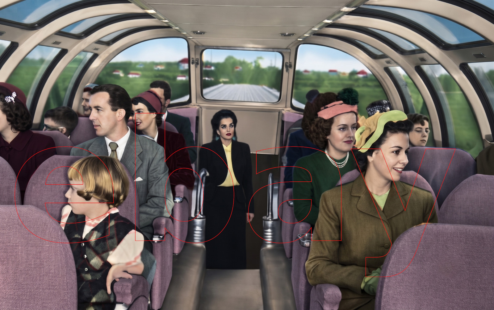 Photo Art Print of the Wabash Blue Bird Domeliner’s Dome Car in 1950