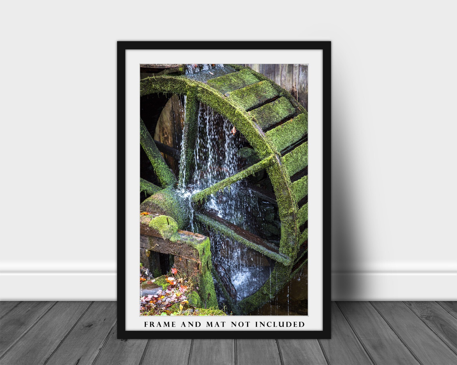 Country Photography Print – Picture of Old Mill Wheel in Great Smoky Mountains