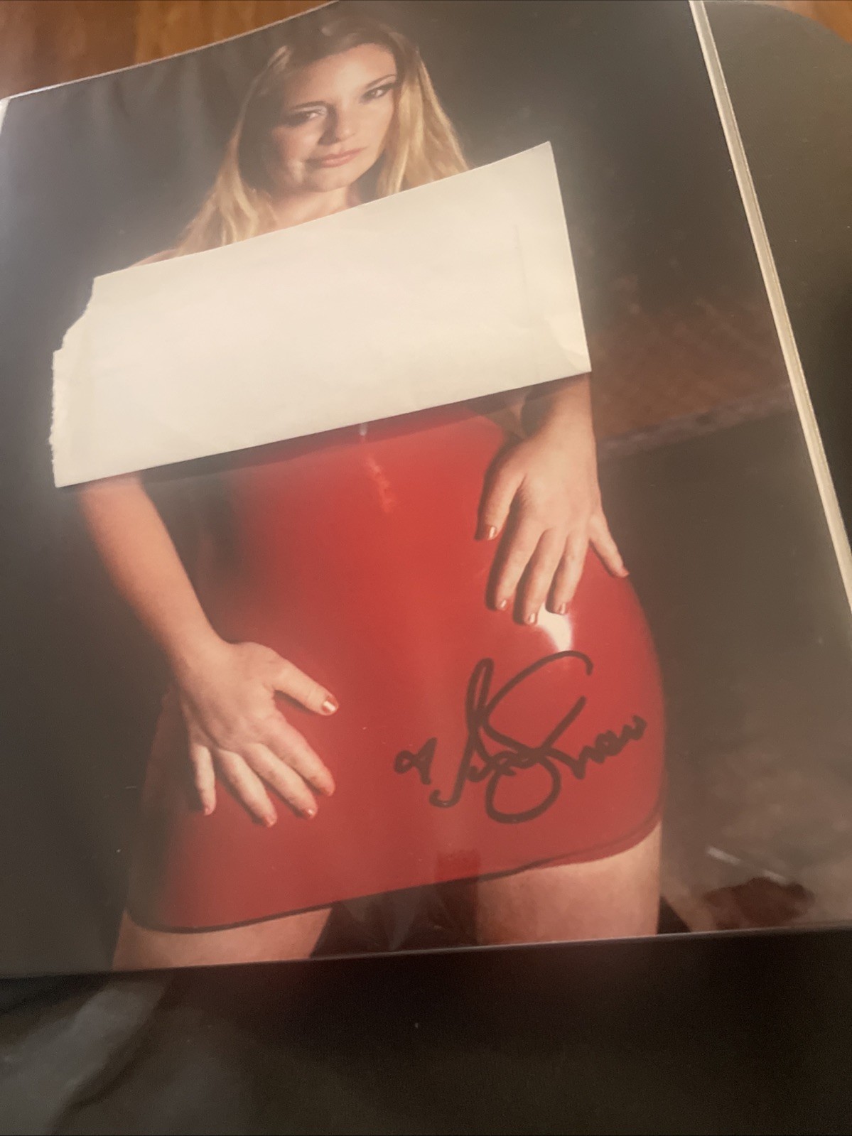 Aurora Snow Autographed 8×10 Photo Pornstar Adult Model COA