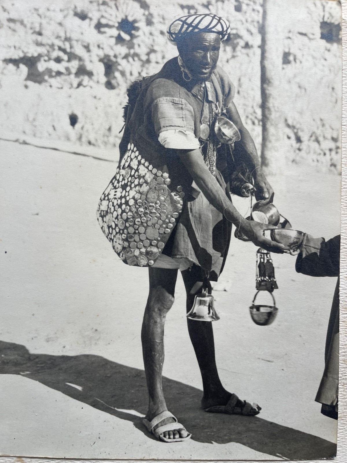 Large Original Photo Morocco Maghreb Guerrab Water Seller